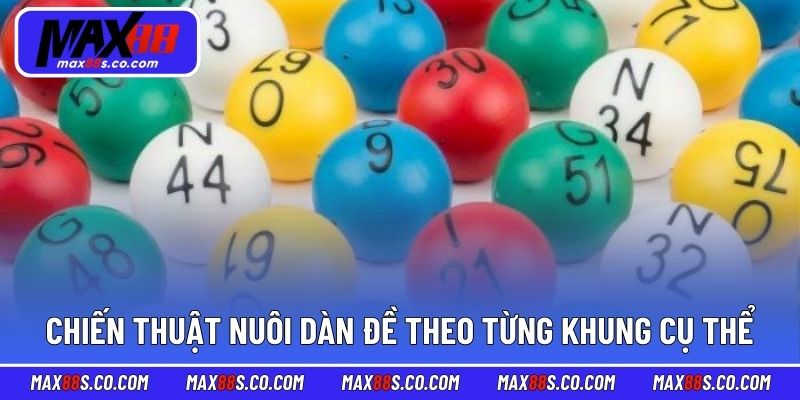 Chiến thuật nuôi dàn đề theo từng khung cụ thể