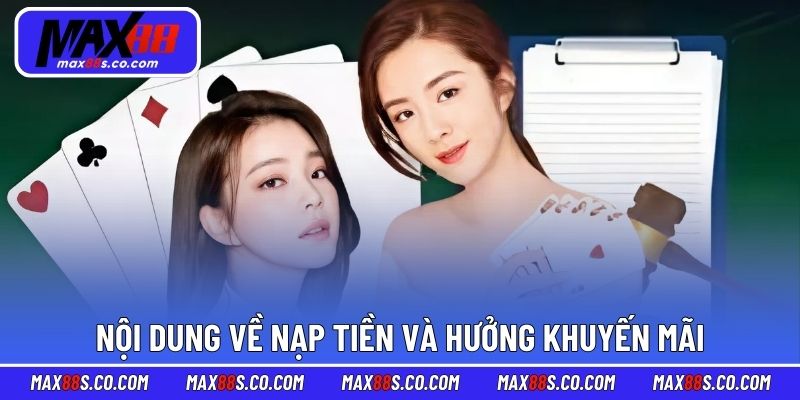 Nội dung về nạp tiền và hưởng khuyến mãi